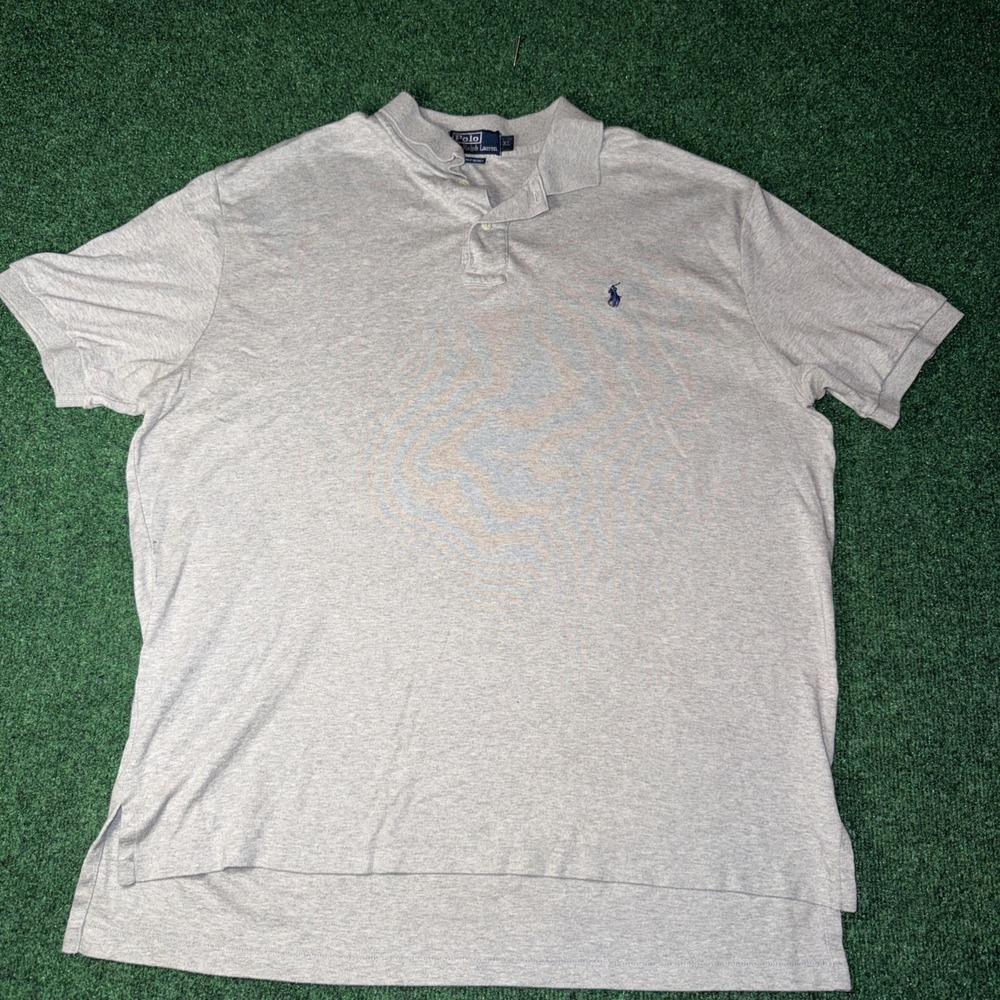 Men's Polo Ralph Lauren Heather Gray Polo Shirt Size XL Q20